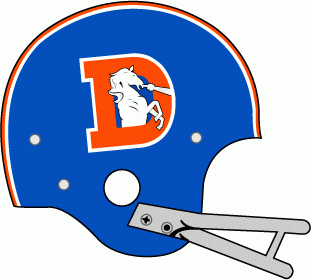Denver Broncos 1968-1974 Helmet Logo iron on transfers for clothing